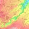 Roslin topographic map, elevation, terrain