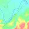 Bend topographic map, elevation, terrain