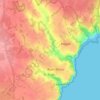 Treal topographic map, elevation, terrain