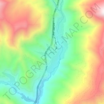 Sulqan topographic map, elevation, terrain