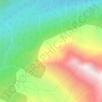Columbia Mountains topographic map, elevation, terrain