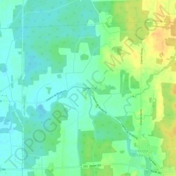 Riceburg topographic map, elevation, terrain