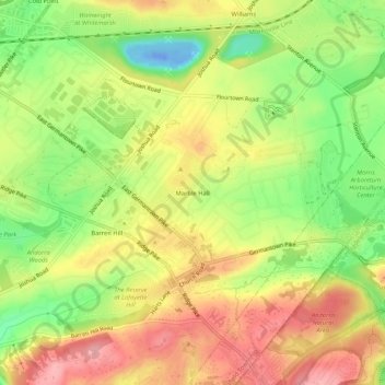 Marble Hall topographic map, elevation, terrain