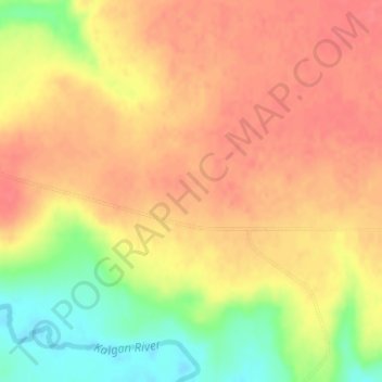 Takalarup topographic map, elevation, terrain