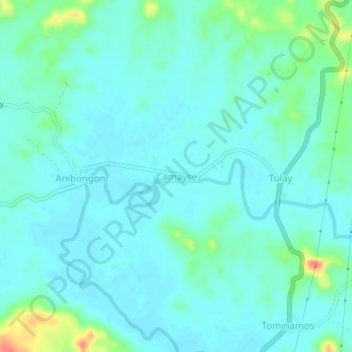 Camayse topographic map, elevation, terrain