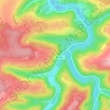 Backofenfelsen topographic map, elevation, terrain