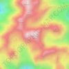 Cecil Peak topographic map, elevation, terrain