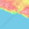 Wied iż-Żurrieq topographic map, elevation, terrain