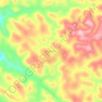 Yerimaru topographic map, elevation, terrain