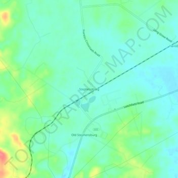 Stephensburg topographic map, elevation, terrain