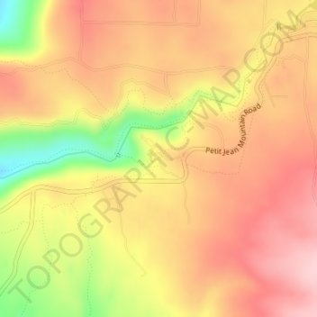 Petit Jean State Park topographic map, elevation, terrain
