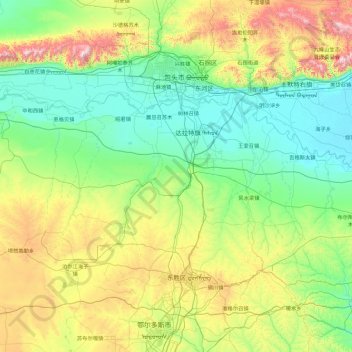 Dalad topographic map, elevation, terrain