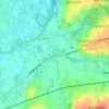 Nederzwalm topographic map, elevation, terrain