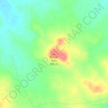 Indian Hills topographic map, elevation, terrain