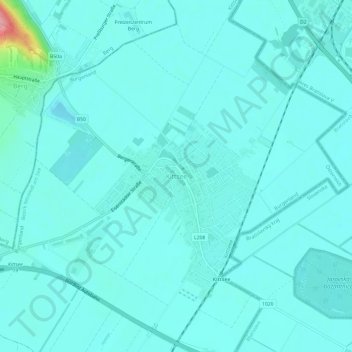 Kittsee topographic map, elevation, terrain