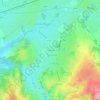 Les Landes topographic map, elevation, terrain