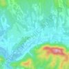 Ozaeta topographic map, elevation, terrain