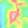 Blà Bheinn topographic map, elevation, terrain
