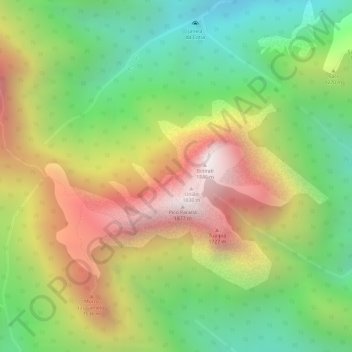 Serra do Mar topographic map, elevation, terrain