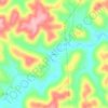 Delta topographic map, elevation, terrain