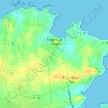 Balanogan topographic map, elevation, terrain