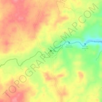 Bolinao Falls 1 topographic map, elevation, terrain