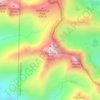 Crestone Peak topographic map, elevation, terrain