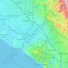 Irvine topographic map, elevation, terrain