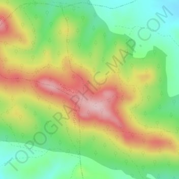 Mojón Alto topographic map, elevation, terrain
