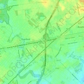 Staten Island Junction topographic map, elevation, terrain
