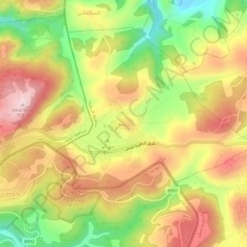 Ramiya topographic map, elevation, terrain