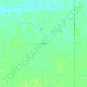 Groomsville topographic map, elevation, terrain