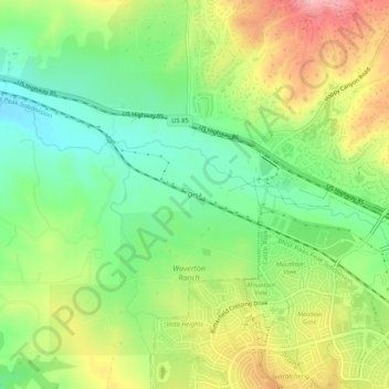 Orsa topographic map, elevation, terrain