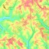 Coverdale topographic map, elevation, terrain