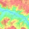 Les Prés du Maine topographic map, elevation, terrain