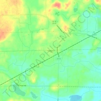 Augusta topographic map, elevation, terrain