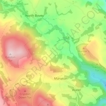 Langstone topographic map, elevation, terrain