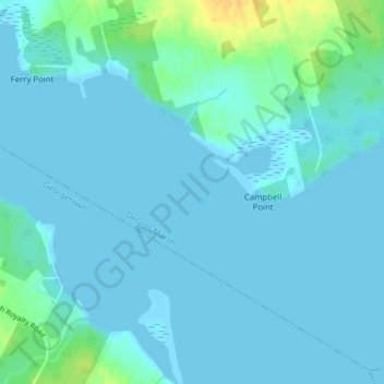 Maitland Flat topographic map, elevation, terrain