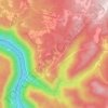 Beauty topographic map, elevation, terrain