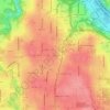 Uptown topographic map, elevation, terrain