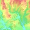 Les Merys topographic map, elevation, terrain