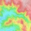 Velay topographic map, elevation, terrain