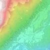 La Camosciara topographic map, elevation, terrain