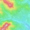 Les Ruets topographic map, elevation, terrain