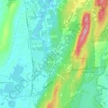 Rock Valley topographic map, elevation, terrain
