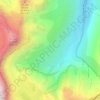 Escouerens topographic map, elevation, terrain