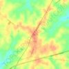 Clover topographic map, elevation, terrain