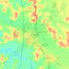 Te Awamutu topographic map, elevation, terrain