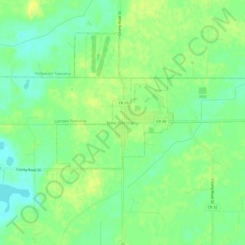 New Germany topographic map, elevation, terrain