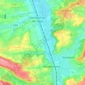 Appensee topographic map, elevation, terrain